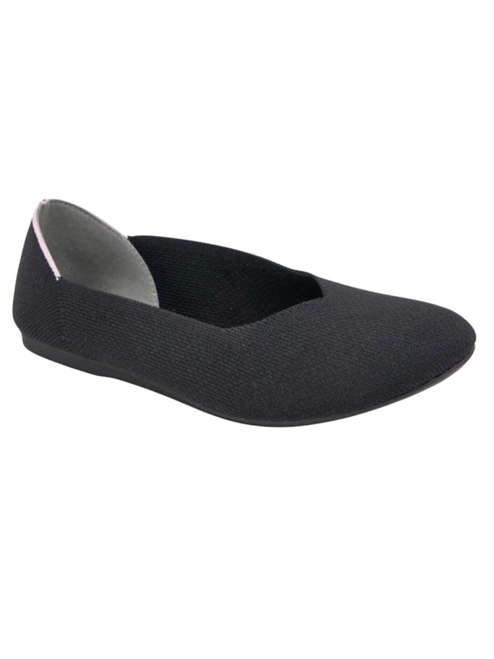 J Sport Women's Black Knit Slip-On Ballet Flat Sz 7